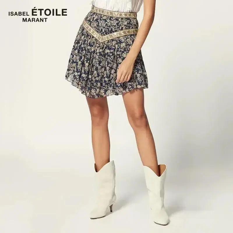 ISABEL MARANT ETOILE Valerie 스커트 미드나잇 34